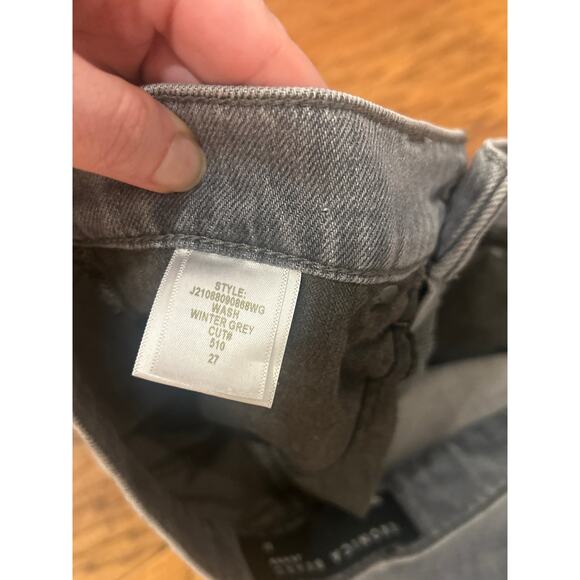 Veronica Beard Blake Classic Straight High Rise Winter Gray Jeans Size 27 - Picture 6 of 11